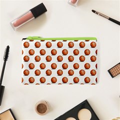 Orange Basketballs Cosmetic Bag (xs) by mccallacoulturesports