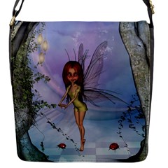 Cute Ittle Fairy With Ladybug Flap Closure Messenger Bag (s) by FantasyWorld7