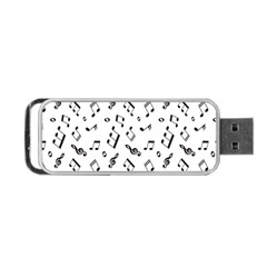 Music Pattern Portable Usb Flash (one Side) by designsbymallika