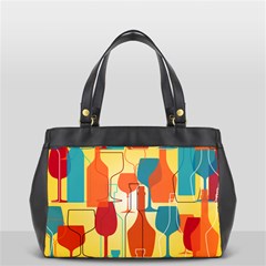 I Love Wine Oversize Office Handbag by designsbymallika