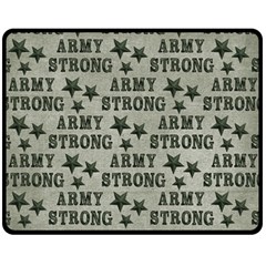 Army Stong Military Fleece Blanket (medium)  by McCallaCoultureArmyShop