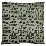 Army Stong Military Large Flano Cushion Case (One Side) Front