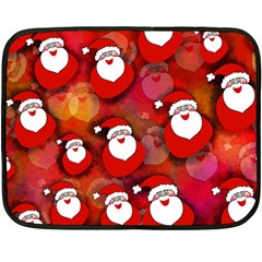 Santa Clause Double Sided Fleece Blanket (mini)  by HermanTelo