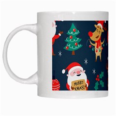 Funny Christmas Pattern White Mugs by Vaneshart