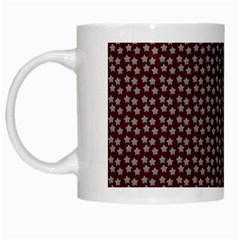 Grey Star Navy Burgundy White Mugs by snowwhitegirl