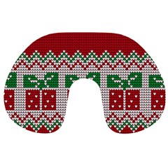 Xmas Present Travel Neck Pillow by xmasyancow