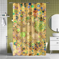 Flowers Color Colorful Watercolour Shower Curtain 48  X 72  (small)  by HermanTelo