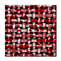 Background Red Summary Tile Coaster by HermanTelo