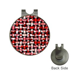 Background Red Summary Hat Clips With Golf Markers