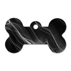 Photo Lumière Noir/gris Dog Tag Bone (two Sides) by kcreatif