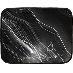 Photo Lumière Noir/gris Fleece Blanket (mini) by kcreatif