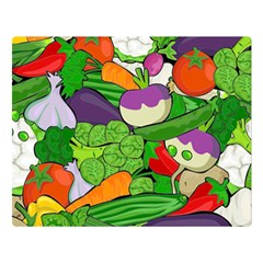 Vegetables Bell Pepper Broccoli Double Sided Flano Blanket (large)  by HermanTelo