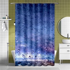 Gouttes D eau Galaxy Shower Curtain 48  X 72  (small)  by kcreatif