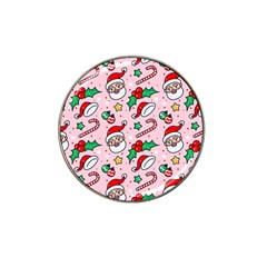 Colorful Funny Christmas Pattern Santa Claus Hat Clip Ball Marker (10 Pack) by Vaneshart