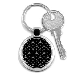 Buddhism Motif Print Pattern Design Key Chain (round) by dflcprintsclothing