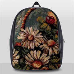 Old Embroidery 1 1 School Bag (large) by bestdesignintheworld