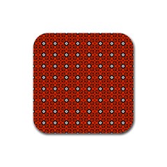 Df Eliya Rubber Square Coaster (4 Pack)  by deformigo