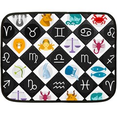 Zodiac Astrology Horoscope Double Sided Fleece Blanket (mini)  by HermanTelo