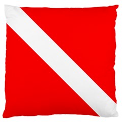 Diving Flag Large Flano Cushion Case (two Sides) by FlagGallery