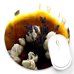 Tulips 1 2 Round Mousepads by bestdesignintheworld