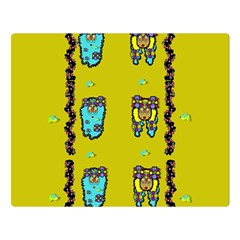 Peace People Hippie Friends And Free Living Fauna Double Sided Flano Blanket (large)  by pepitasart