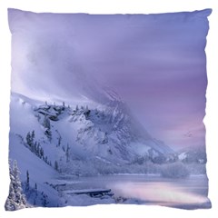 Nature Landscape Winter Snow Standard Flano Cushion Case (two Sides) by Vaneshart