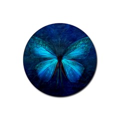 Animal Butterfly Insect Rubber Coaster (round)  by Vaneshart