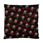 Dark Floral Butterfly Burgundy Standard Cushion Case (Two Sides) Front