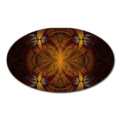 Fractal Art Abstract Pattern Oval Magnet by Wegoenart