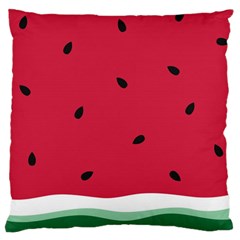 Minimalist Summer Watermelon Wallpaper Large Cushion Case (one Side) by Nexatart