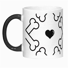 Dog Bone Seamless Pattern Heart Valentine Morph Mugs by Nexatart