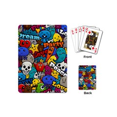 Graffiti Characters Seamless Pattern Playing Cards Single Design (mini) by Nexatart