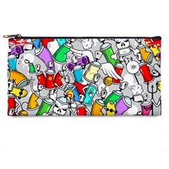 Graffiti Characters Seamless Pattern Pencil Cases by Nexatart