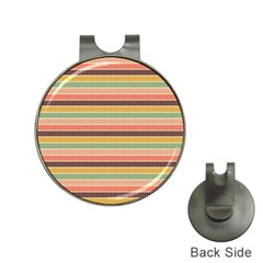 Vintage Stripes Lines Background Hat Clips With Golf Markers by Nexatart