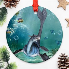 Awesome Seadragon Ornament (round) by FantasyWorld7