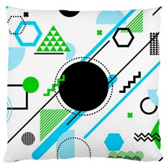 Geometric Shapes Background Standard Flano Cushion Case (one Side) by Vaneshart