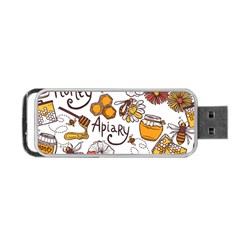 Honey Seamless Pattern Portable Usb Flash (two Sides) by Vaneshart