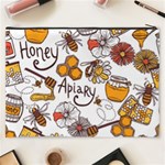 Honey Seamless Pattern Cosmetic Bag (XXXL) Back