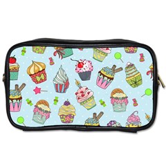 Cupcake Doodle Pattern Toiletries Bag (one Side) by Sobalvarro