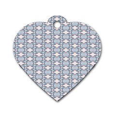 Digital Stars Dog Tag Heart (two Sides) by Sparkle