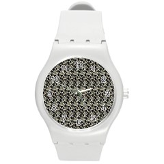 Digital Illusion Round Plastic Sport Watch (m) by Sparkle