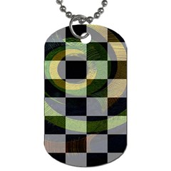 Circle Checks Dog Tag (two Sides) by Sparkle