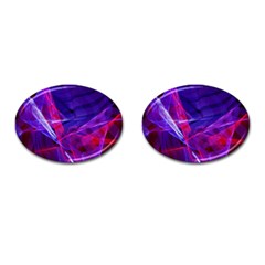 Fractal Flash Cufflinks (oval) by Sparkle