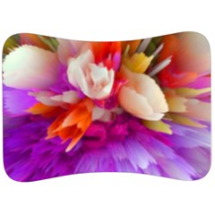 Poppy Flower Velour Seat Head Rest Cushion by Sparkle