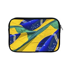 Brazil Flags Waving Background Apple Ipad Mini Zipper Cases by dflcprintsclothing