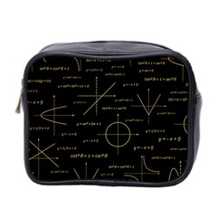 Abstract Math Pattern Mini Toiletries Bag (two Sides) by Vaneshart