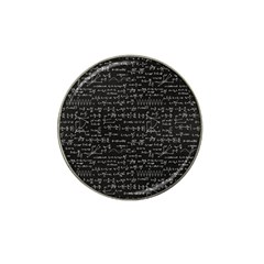 Math Equations Formulas Pattern Hat Clip Ball Marker by Vaneshart