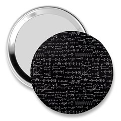 Math Equations Formulas Pattern 3  Handbag Mirrors by Vaneshart