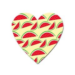 Watermelon Pattern Heart Magnet by Vaneshart