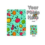 Various Fruits With Faces Seamless Pattern Playing Cards 54 Designs (Mini) Front - HeartJ